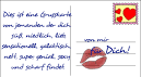 Brief, Kuss, Komplimente Grußkarten, E-Cards, Postkarten - Flirt