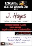 PRS Guitars presents J.Hayes guitar workshop!!!