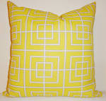 SALE OUTDOOR Yellow Geometric Pillow Cushion Covers by HomeLiving