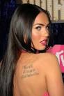 1- The first Megan Fox tattoo