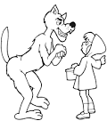 Little Red Riding Hood coloring page