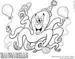 Octopus coloring page