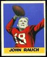 John Rauch football card - 1948 Leaf #50 - Vintage Football Card ...