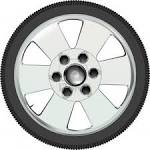 A Low Profile Tyre On An Alloy Wheel Royalty Free Cliparts ...