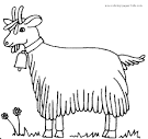 Goat coloring page