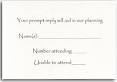 Wedding RSVP Card - Examples of Wedding Invitation Response Card