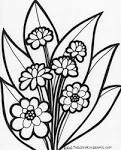 Flowers coloring page