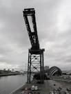 near to Govan, Glasgow, Great Britain. Crane on the Clyde in NS5765. - via Daymix