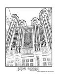 Organ coloring page