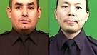 Bratton, de Blasio praise fallen New York Police Department.