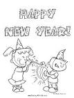 New Years coloring page