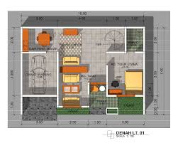 Gambar Denah Rumah Minimalis 1 Lantai 2016 | DesainCatRumah.com