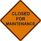 <b>maintenance</b> sign