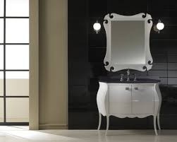 Bathroom: Sweet Modern White Bathroom Vanity With Rectangular ...