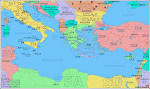 Amateur Radio Prefix Map of Eastern Mediterranean