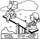 Playground coloring page