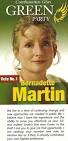 ... General election a leaflet for Green Party candidate Bernadette Martin. - bmartin02a