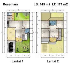Gambar Denah Rumah Minimalis Sederhana 1 lantai dan 2 lantai