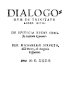 Dialogorum de Trinitate libri duo.