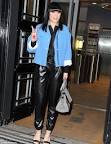 Strides ahead! Jessie J shows off her long legs in leather