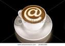 A Cappucino With Latte Art At Symbol Stock Photo 20383396 ...