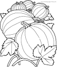 Vegetables coloring page