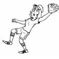 Softball coloring page
