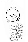 Bowling coloring page