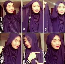 Cara memakai jilbab pashmina terbaru dan