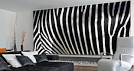 Zebra wall mural, animal wall murals | Dezign With a Z wall decor