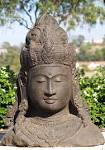Shiva Shakti Bronze Statue 11": Hindu Gods & Buddha Statues - 1-shiva-bust-head