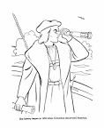 Columbus Day coloring page