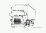 Truck coloring page