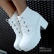 Boots Platform Shoes Short Boots Women Chunky Heel Ankle Boots ...