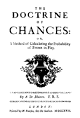 The Doctrine of Chances - Wikipedia, the free encyclopedia