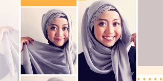 Cara Memakai Jilbab Segi Empat Kreasi Modern Yang