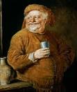 Falstaff with a pewter tankard - Eduard Grützner