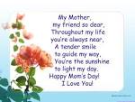 Mothers day poems | OJ Installations