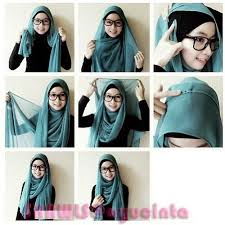 Cara Pakai Jilbab Pashmina Sifon Polos Simple - Model Jilbab