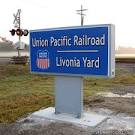 Business Sign for Union Pacific Railroad - Photo #