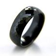 8mm Diamond Plate Black Ceramic Ring | Joy Jewelers