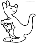 Kangaroo coloring page