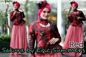 Sakura by Eric Summer Red | Baju Muslim GAMIS Modern