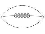 Football coloring page