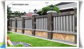 Desain Pagar Rumah Minimalis, Modern, Mewah, Besi, Tembok - 20.000 ...