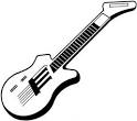 Guitar coloring page