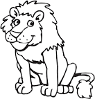 Lion coloring page