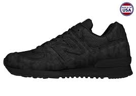 2015 New Balance 574 Classic All Black Mens Running Sneakers New ...