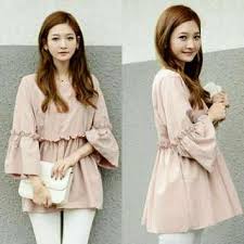 Preorder Korea Design Dress Long Sleeve Shirt Top Blouse Muslim ...