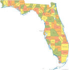 Florida County Map - Florida